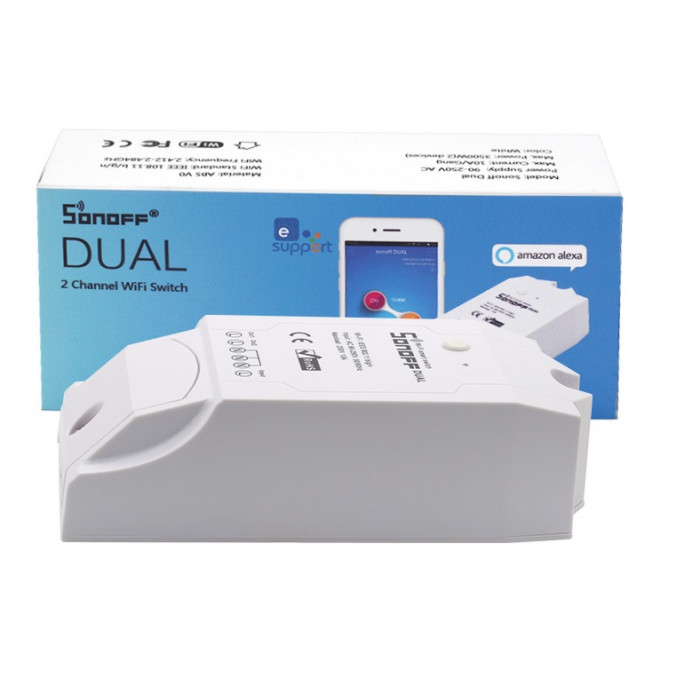 Intrerupator Wireless Sonoff Dual WiFi Smart Switch