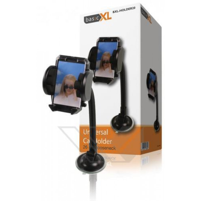 Suport auto universal 26 cm pentru telefon, tableta, iPod