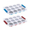 Tava din otel carbon cu acoperire email 12 briose PH-15384
