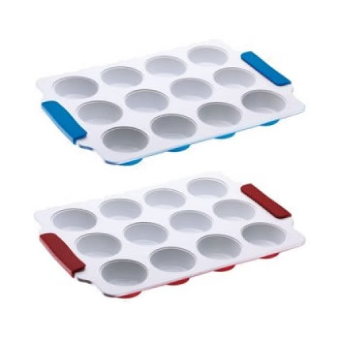 Tava din otel carbon cu acoperire email 12 briose PH-15384