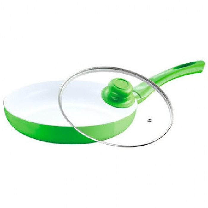 Tigaie din aluminiu cu interior ceramica alba DK-3204
