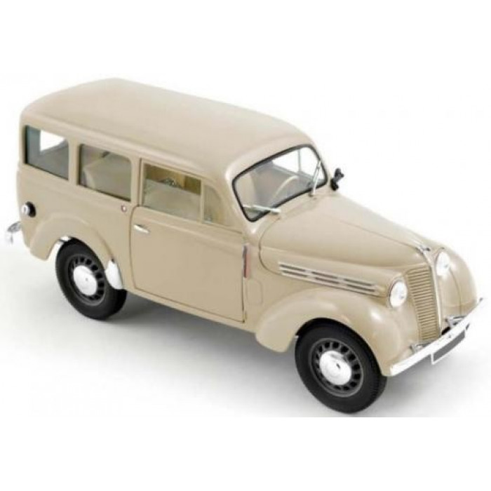 Macheta Auto Norev, RENAULT Juvaquatre 1951 Ivory 1:18