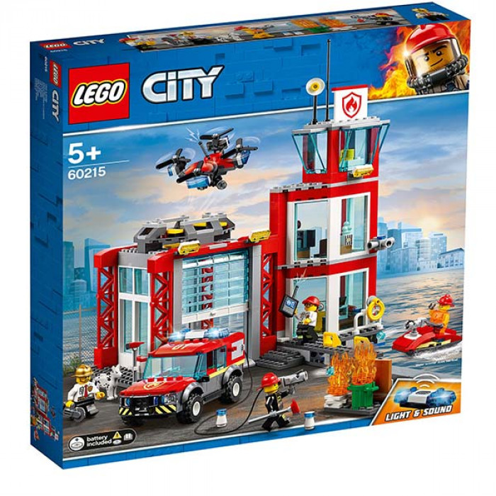 signature crew Expression LEGO® City Fire Statie de pompieri 60215 pentru 5+ ani