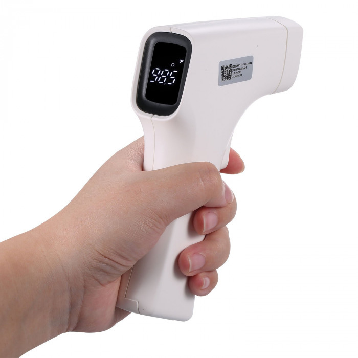 Termometru digital RedLine AET-R1B1, tehnologie infrarosu non-contact, pentru frunte