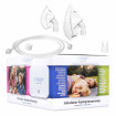 Aparat aerosoli VITAMMY Microfine 200, nebulizator cu compresor, masca copii si adulti, Alb