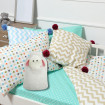 Perna cu apa calda Termofor Sanity, husa in forma de jucarie de plus - Oita, material placut, recipient cauciucat, 2l, efect linistitor, Alb