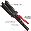 Ondulator REVLON Wave Master – Jumbo Waver RVIR3056UKE, 3 cilindri extra mari, 30 setari temperatura, invelis ceramic cu turmalina