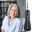 Irigator oral/ dus bucal Vitammy Hydra, profesional, 3 moduri de functionare, rezistent la apa, 2 duze, Negru