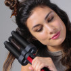 Ondulator REVLON Wave Master – Jumbo Waver RVIR3056UKE, 3 cilindri extra mari, 30 setari temperatura, invelis ceramic cu turmalina