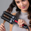 Ondulator REVLON Wave Master – Jumbo Waver RVIR3056UKE, 3 cilindri extra mari, 30 setari temperatura, invelis ceramic cu turmalina