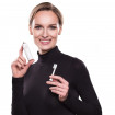 Periuta de dinti electrica VITAMMY Vivo, model premium, 72000 vibratii/min, 3 moduri de periaj, rezistenta la apa, Alb