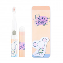 Periuta de dinti electrica VITAMMY Smile Minimini+, pentru copii 3 +, cutie travel, Animatie Soricel, Culoare Piersica, TB8041M Periuta de dinti electrica VITAMMY Smile Minimini+, pentru copii 3 +, cutie travel, Animatie Soricel, Culoare Piersica, TB8041M