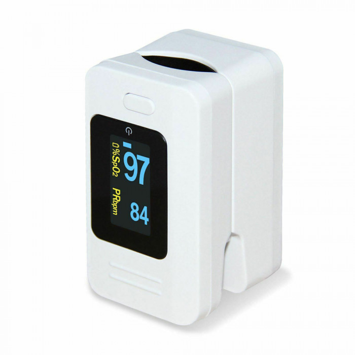 Pulsoximetru Contec CMS50D4, Alb, Indica nivelul de saturatie a oxigenului din sange