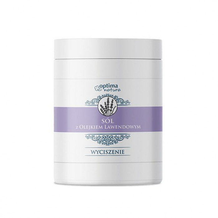 Sare naturala de bromura de iod Optima Natura, pentru Liniste, cu ulei esential de lavanda, pentru baie si inhalare, 1kg