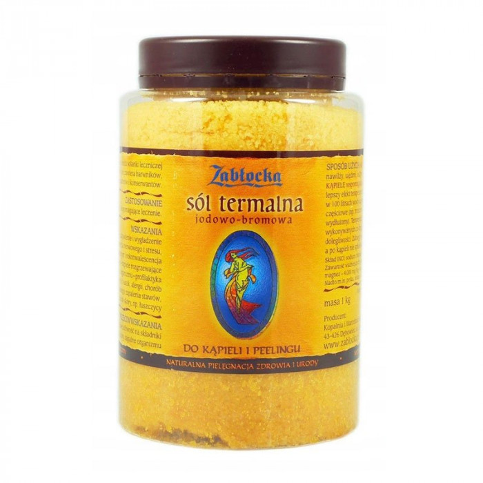 Sare termala iodine-bromine Zablocka pentru peeling si baie, 1 kg