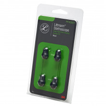 Set 4 olive auriculare pentru stetoscoape Littmann, mari si mici, moi, auto-sigilabile, 40001, Negru Set 4 olive auriculare pentru stetoscoape Littmann, mari si mici, moi, auto-sigilabile, 40001, Negru