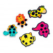 Set 5 autocolante depistare febra Vitammy Thermo, monitorizare temperatura copii, cristale lichide, Multicolor