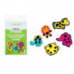 Set 5 autocolante depistare febra Vitammy Thermo, monitorizare temperatura copii, cristale lichide, Multicolor