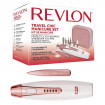 Set manichiura freza electrica REVLON Travel Chic RVSP3527E, Alb/Roz