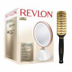 Set oglinda cosmetica iluminata REVLON Utimate Glow Beauty RVMR9029 si perie de par