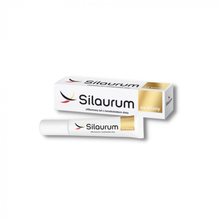 Gel siliconic Solinea Silaurum cu nanocoloid auriu, pentru cicatrici, 15 ml