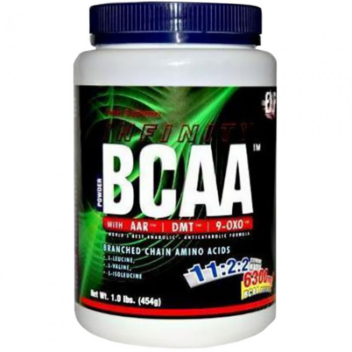 Aminoacizi sub forma de pudra Megabol BCAA INFINITY 454 gr, formula anabolica si anticatabolica