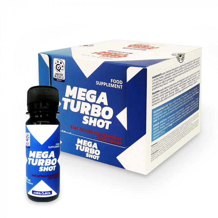 Concentrat pe baza de aminoacizi Megabol Mega Turbo Shot 16x50 ml