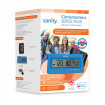 Tensiometru electronic de brat Sanity Serce Plus, 60 seturi de memorie, tehnologie FDS, Albastru