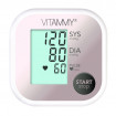 Tensiometru electronic de brat VITAMMY Super Beat, manseta 22-42 cm, Alb/Roz