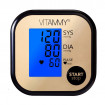 Tensiometru electronic de brat VITAMMY Ultra Beat,  manseta 22-42 cm, Negru/Auriu