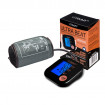 Tensiometru electronic de brat VITAMMY Ultra Beat, manseta 22-42 cm, Negru/Roz