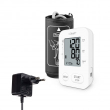 Tensiometru electronic de brat VITAMMY Next 2 +, mufa USB, adaptor inclus, detectare aritmie, memorare 2 utilizatori, Alb Tensiometru electronic de brat VITAMMY Next 2 +, mufa USB, adaptor inclus, detectare aritmie, memorare 2 utilizatori, Alb