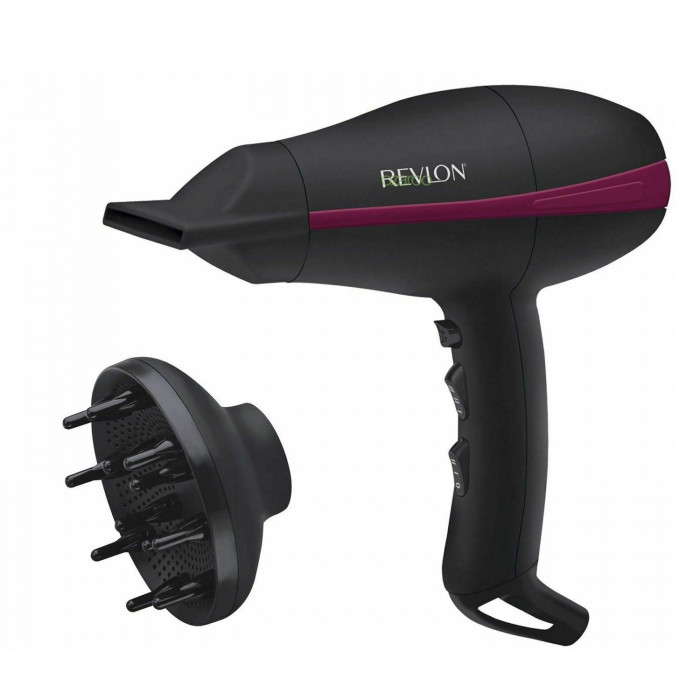 Uscator de par REVLON Perfect Heat Tempest Power Dryer RVDR5821,  2 viteze, 3 trepte de temperatura