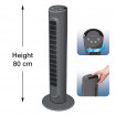 Ventilator turn Honeywell HYF1101E, 3 trepte de viteza, 80 cm, panou de control, Negru