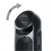 Ventilator dual cu functie de recirculare aer Honeywell HYF500E4, 2 ventilatoare incorporate, Negru