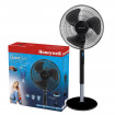 Ventilator cu picior Honeywell Quiet Set HSF600BE4, 5 viteze, timer, zgomot redus, Negru