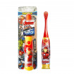 Periuta de dinti cu LED si efecte sonore FIREFLY, pentru copii 3+, Animatie Avengers Iron Man, 18220040, Rosu