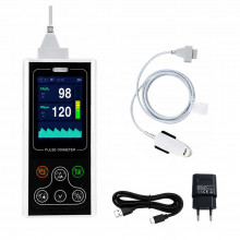Pulsoximetru portabil Contec CMS60D1, masurare saturatie oxigen si rata pulsului, baterie reincarcabila, software pentru date stocate pe PC in timp real, functie alarma, senzor adulti Pulsoximetru portabil Contec CMS60D1, masurare saturatie oxigen si rata pulsului, baterie reincarcabila, software pentru date stocate pe PC in timp real, functie alarma, senzor adulti