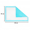 Set aleze (paturici) absorbante de unica folosinta ZARYS, protectii pentru pat, 60x40 cm, 25 buc, BT-PC4060