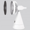 Mini ventilator de birou Vitammy Dream Desk Fan, compact, silentios, 2 axe de rotatie, 3 trepte de viteza, oglinda integrata, incarcare USB-C, Gri