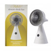 Mini ventilator de birou Vitammy Dream Desk Fan, compact, silentios, 2 axe de rotatie, 3 trepte de viteza, oglinda integrata, incarcare USB-C, Gri