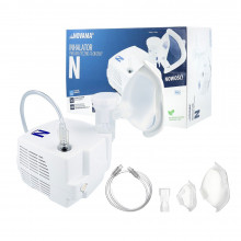 Aparat de aerosoli Novama N, nebulizator cu compresor, functionare continua, sistem de economisire a medicamentului, fabricat fara bisfenol (BPA) si ftalati, masca copii si adulti SoftTouch, mustiuc Aparat de aerosoli Novama N, nebulizator cu compresor, functionare continua, sistem de economisire a medicamentului, fabricat fara bisfenol (BPA) si ftalati, masca copii si adulti SoftTouch, mustiuc