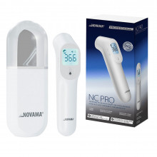 Termometru non-contact Novama NC Pro, pentru masurarea temperaturii corpului si a suprafetelor, memorie pentru 12 masuratori, 2 senzori separati, alarma febra, ecran iluminat, mod silentios, etui Termometru non-contact Novama NC Pro, pentru masurarea temperaturii corpului si a suprafetelor, memorie pentru 12 masuratori, 2 senzori separati, alarma febra, ecran iluminat, mod silentios, etui