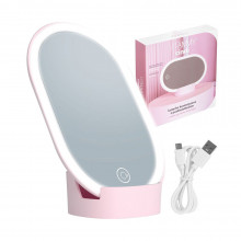Oglinda cosmetica iluminata Vitammy Cindi, cu reglare in orice unghi, baza detasabila, cablu mini USB Oglinda cosmetica iluminata Vitammy Cindi, cu reglare in orice unghi, baza detasabila, cablu mini USB