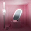 Oglinda cosmetica iluminata Vitammy Cindi, cu reglare in orice unghi, baza detasabila, cablu mini USB
