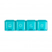 Organizator pentru medicamente Vitammy Pilla 1 x 4, cu 4 compartimente, design compact si portabil