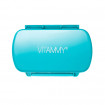 Organizator medicamente Vitammy Pilla Multi 8, cu 8 compartimente de dimensiuni diferite, design compact si portabil