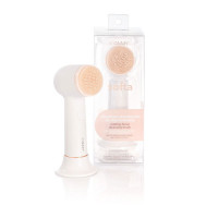 Perie rotativa de curatare a fetei Vitammy Softa, pentru fata, gat si decolteu, masaj, exfoliere, 400 rotatii/min., cap de perie din silicon interschimbabil