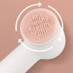 Perie rotativa de curatare a fetei Vitammy Softa, pentru fata, gat si decolteu, masaj, exfoliere, 400 rotatii/min., cap de perie din silicon interschimbabil