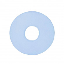 Perna Sanity standard, pentru prevenirea escarelor de decubit, din spuma de poliuretan, cu husa detasabila placuta la atingere, diametru 20 cm, Bleu